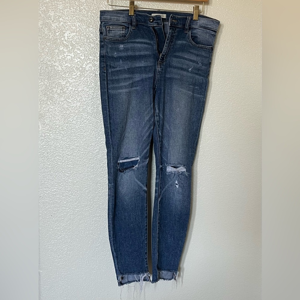 Stevie Hender Denim Distressed Skinny Jeans
